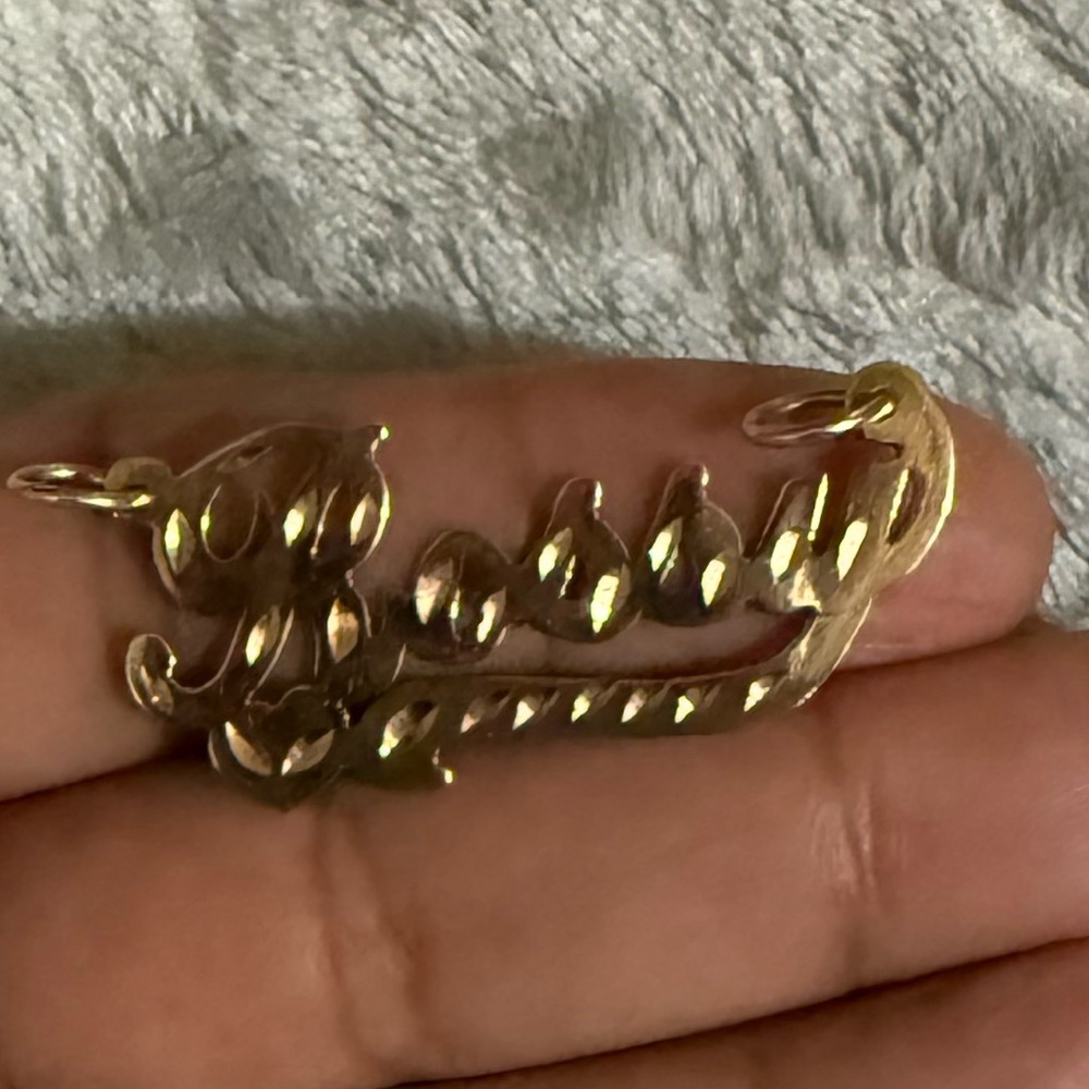 Gold Nameplate Necklace